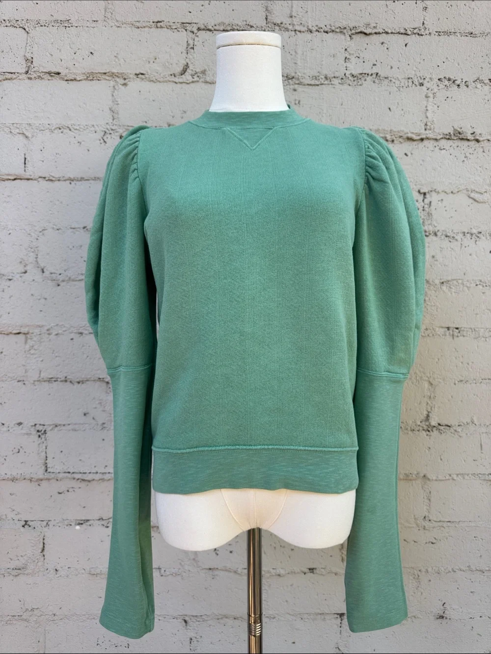 Ulla Johnson Philo Sweatshirt Turquoise Size S
